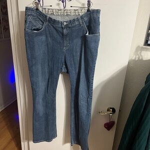 💝 16W Riders by Lee faded blue denim jeans